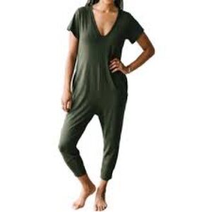 Smash + Tess Olive Green Jumpsuit
